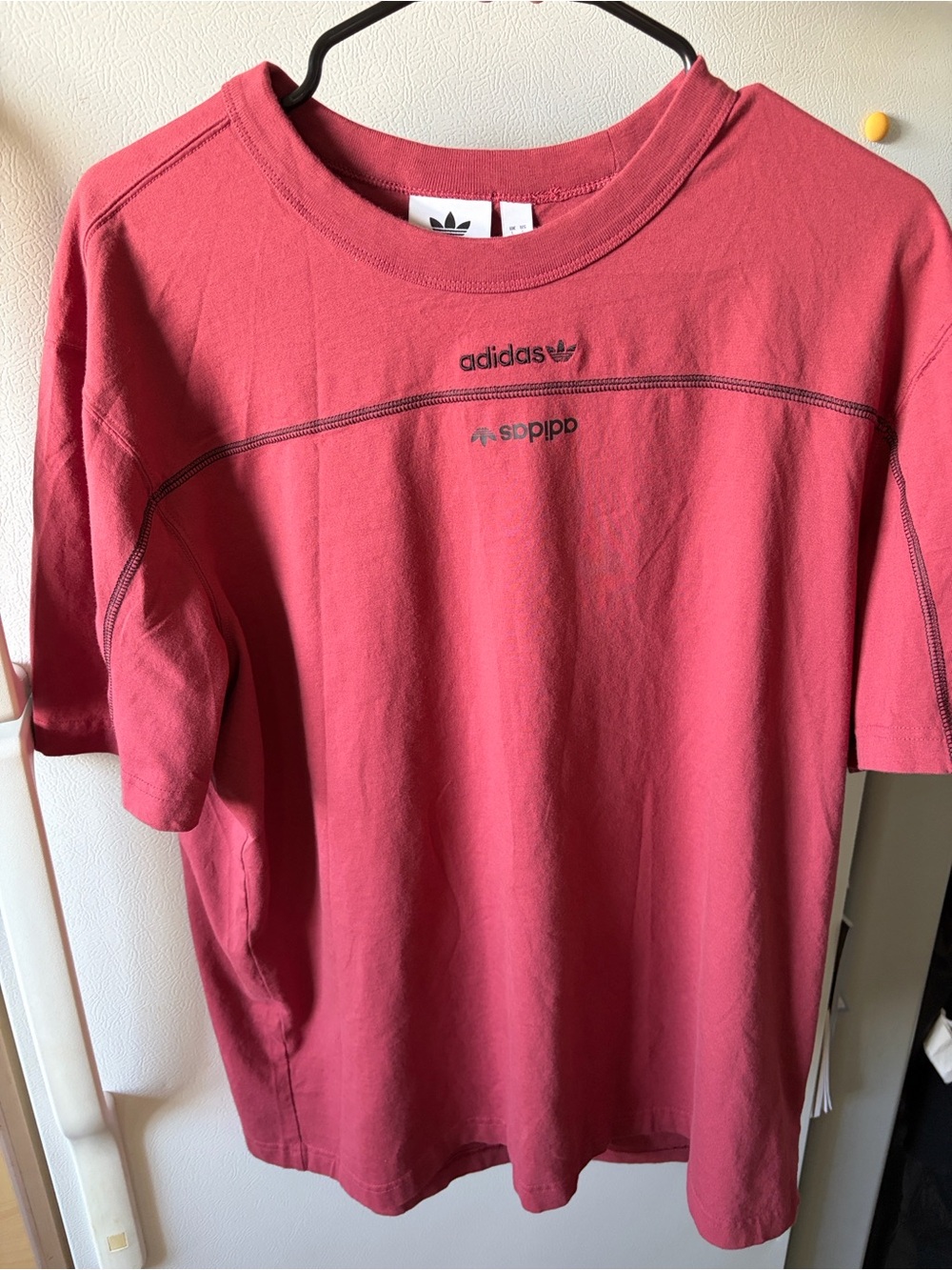 Men’s L/G Dark Red Adidas Tee